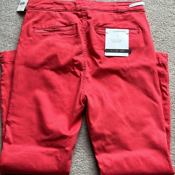 NWT Anthropologie Pilcro Letterpress High Rise Legging Jeans 30 capri - Picture 4 of 4